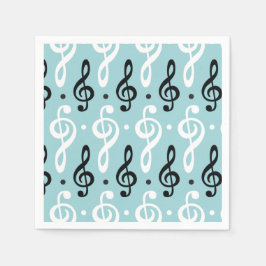 Guardanapo De Papel Serene Melodies Treble Clef