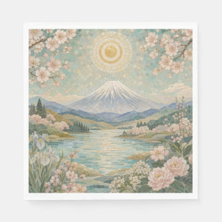 Guardanapo De Papel Serenidade da Primavera em Mosaico