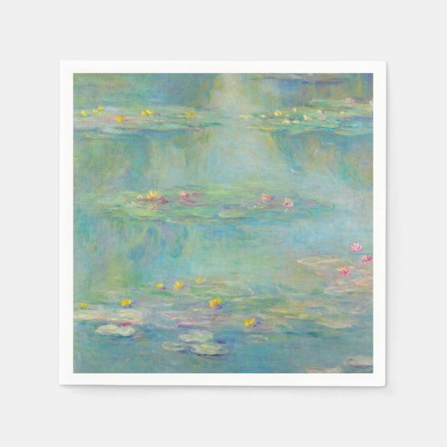 Guardanapo De Papel Série "Lírios" de Claude Monet (Frente)