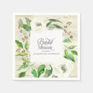 Guardanapo De Papel Serração Eucalyptus Leaf Wreath BOHO Madeira Rosa