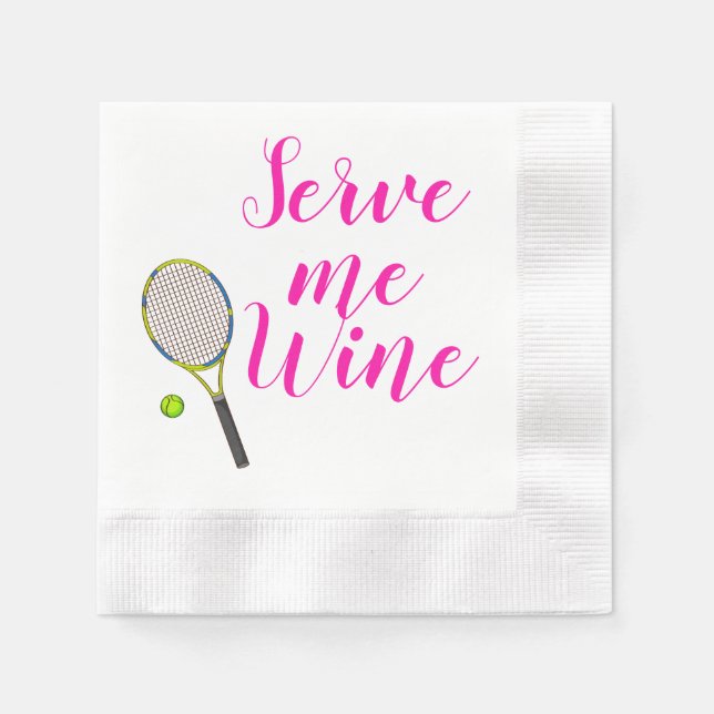 Guardanapo De Papel Serve-me Tênis de vinho Napkins (Frente)