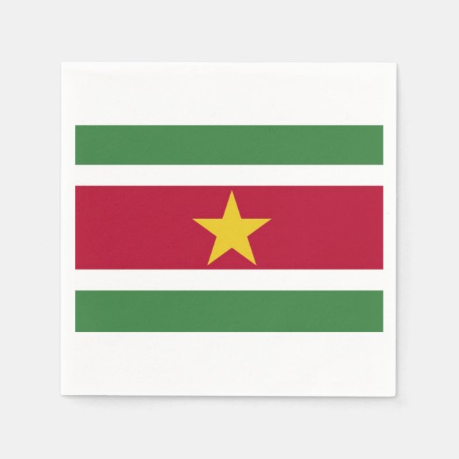 Guardanapo De Papel Servetten "Surinaamse vlag". (Frente)
