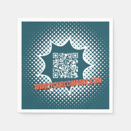 Guardanapo De Papel Serviço de Limpeza Azul Personalizado WW