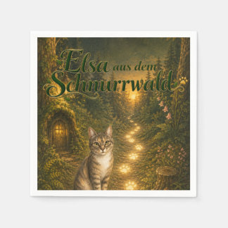 Guardanapo De Papel 🎉 Serviette – Elsa aus dem Schnurrwald 🐾✨