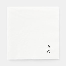 Guardanapo De Papel Serviette en papier de mariage "Lettrus"