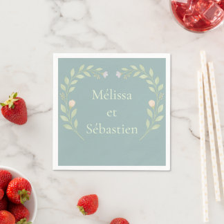 Guardanapo De Papel Serviette en papier pour mariage personnalisable