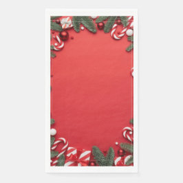 Guardanapo De Papel Serviette en Papier "Rouge & Canne à Sucre" 