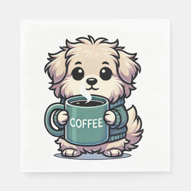 Guardanapo De Papel Serviette Kaffeehund (Frente)