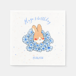 Guardanapo De Papel Serviette papier personnalisé anniversaire Lapin