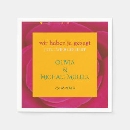 Guardanapo De Papel Servietten zur Hochzeitsfeier personalisierbar