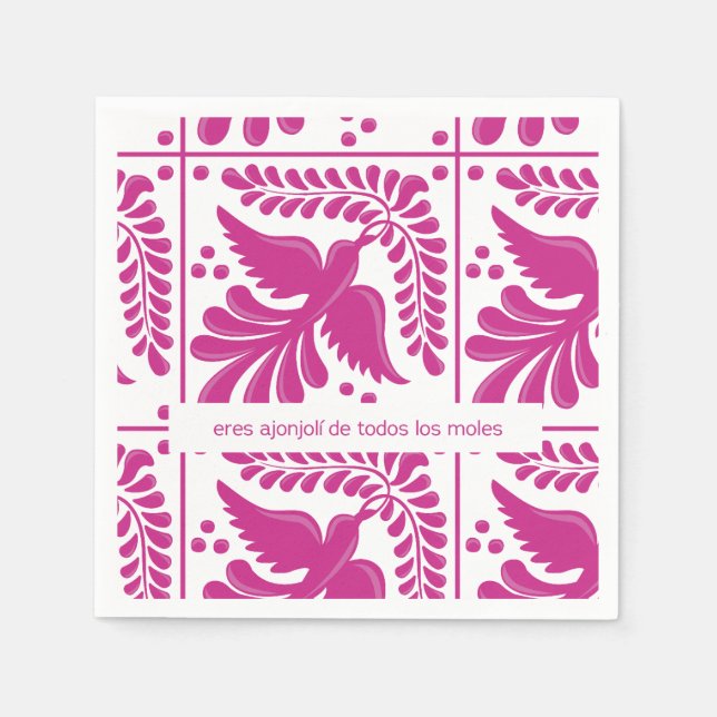Guardanapo De Papel servilleta de papel diseño mexicano (Frente)