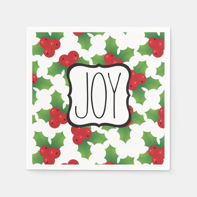 GUARDANAPO DE PAPEL SERVILLETA PARA FIESTA DE NAVIDAD (Frente)