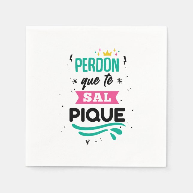 Guardanapo De Papel Servilletas papel Shakira - Perdón que te salpique (Frente)