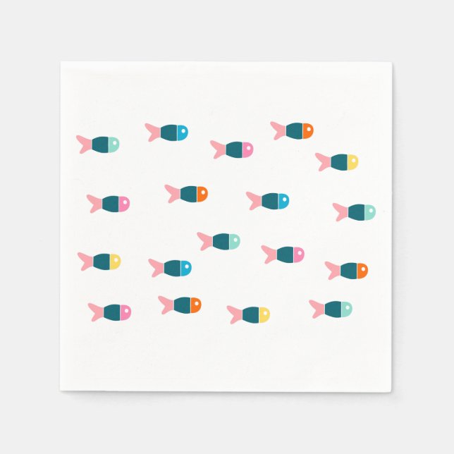 Guardanapo De Papel Servilletas peces (Frente)