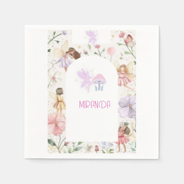 Guardanapo De Papel Servilletas Personalizadas para Fiesta de Cumpleañ (Frente)