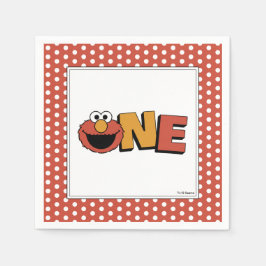 Guardanapo De Papel Sesame Street | Elmo - First Birthday Napkins