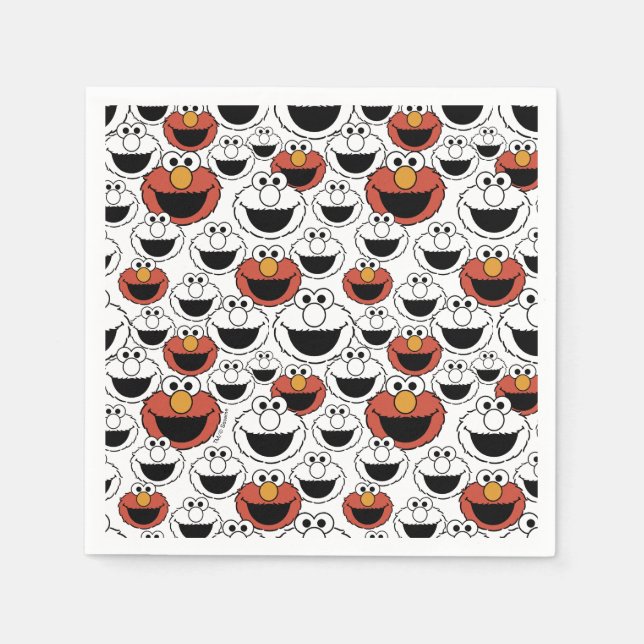 Guardanapo De Papel Sesame Street | Elmo - First Birthday Napkins (Frente)