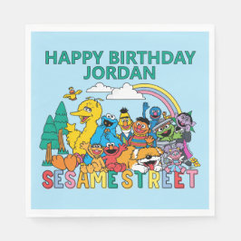 Guardanapo De Papel Sesame Street | Rainbow Wave