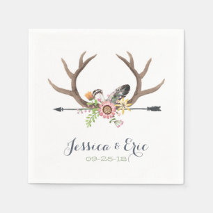 Guardanapo De Papel Seta e Antlers do Wildflower