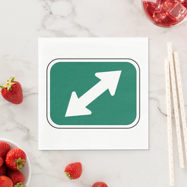 Guardanapo De Papel Setas de Direção Dupla Papel para Nápoles (Criador carregado)