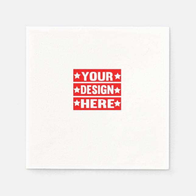 Guardanapo De Papel Seu Design aqui personalizado (Frente)