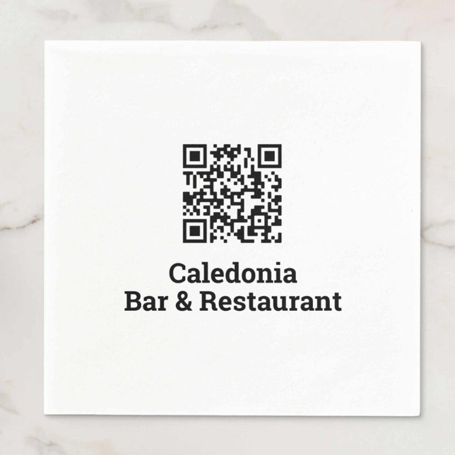 Guardanapo De Papel Seu Design de código QR (Criador carregado)