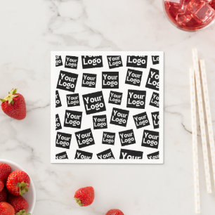 Guardanapo De Papel Seu Design ou logotipo de empresa   Colocação alea