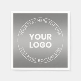 Guardanapo De Papel Seu logotipo com qualquer gradiente de cor