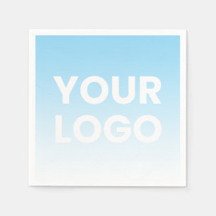 Guardanapo De Papel Seu logotipo e gradiente de cor de fundo editável
