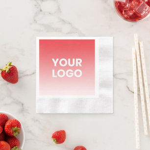 Guardanapo De Papel Seu logotipo e gradiente de cor de fundo editável