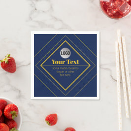 Guardanapo De Papel Seu logotipo e modelo de design personalizável