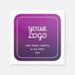 Guardanapo De Papel Seu logotipo e Na moda Luz para Ombre Puro Escuro