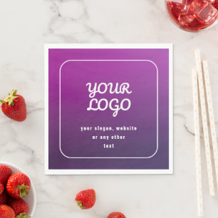 Guardanapo De Papel Seu logotipo e Na moda Luz para Ombre Puro Escuro