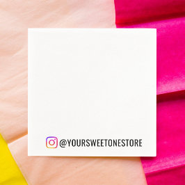Guardanapo De Papel Seu Nome no Instagram Ícone de Mídia Social Person