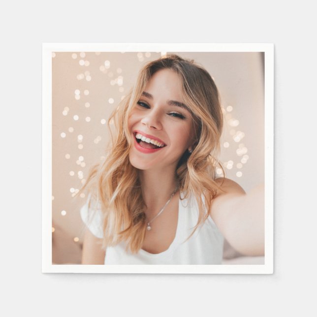 Guardanapo De Papel Seu rosto no aniversário (Frente)