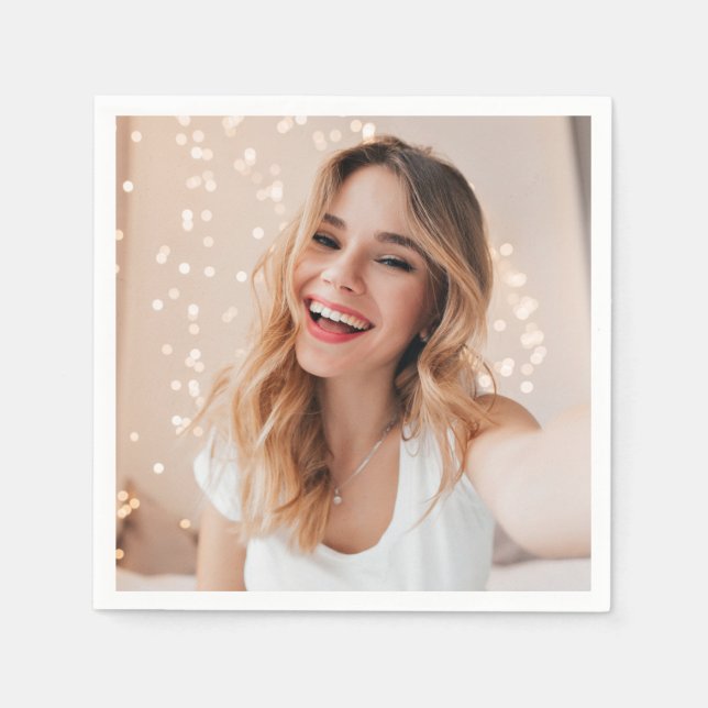 Guardanapo De Papel Seu rosto no aniversário (Frente)