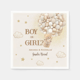 Guardanapo De Papel Sexo do Urso Revela Neutro de Boho