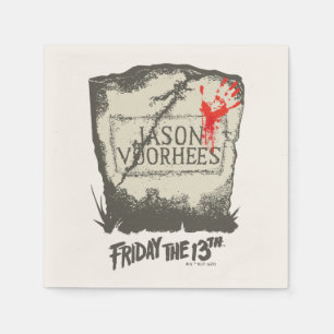 Guardanapo De Papel Sexta-feira, 13   Jason Voorhees Headstone