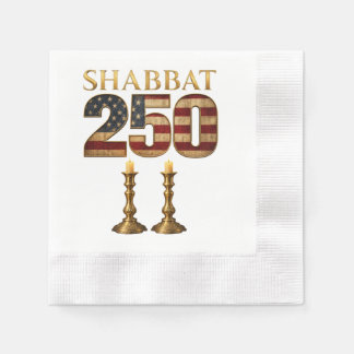 Guardanapo De Papel Shabbat 250 Vela | Patrimônio Judaico Americano