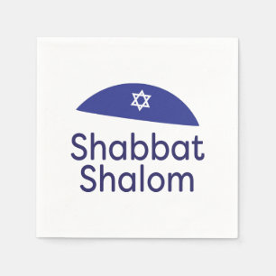 Guardanapo de papel shabbat Shalom
