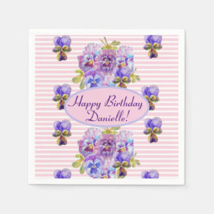 Guardanapo De Papel Shabby Rosa Rosa Rosa Floral Tea Party Papel Puro