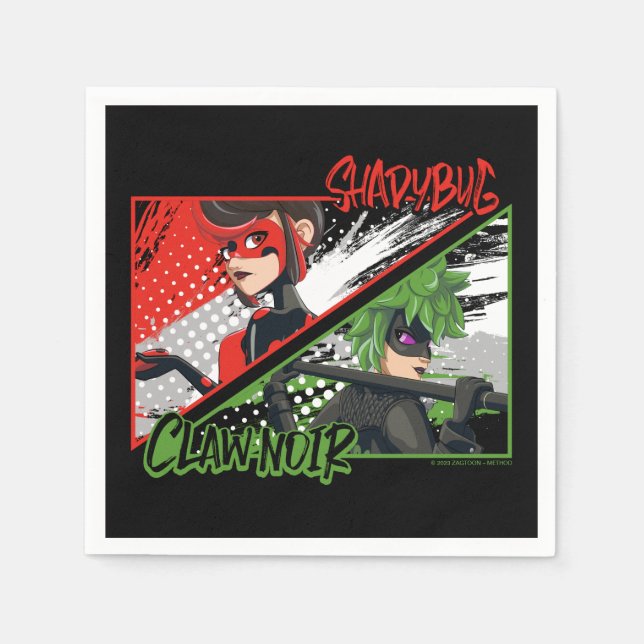 Guardanapo De Papel Shadybug & Claw Noir Miraculoso Reverso (Frente)