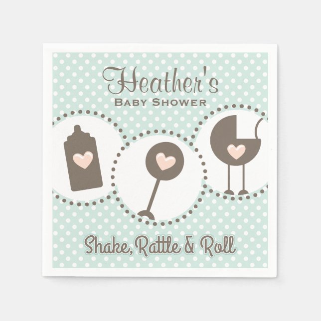 Guardanapo De Papel Shake Rattle and Roll (Frente)