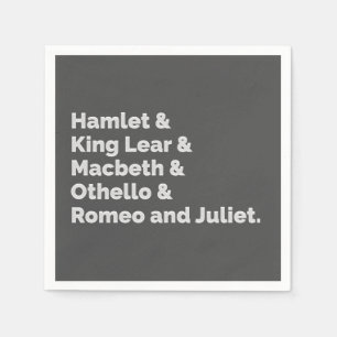 Guardanapo De Papel Shakespeare Plays I