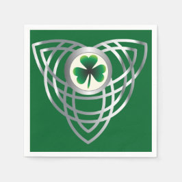 Guardanapo De Papel Shamrock e nó celta