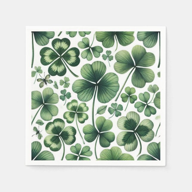 Guardanapo De Papel Shamrock Shuffle (Frente)