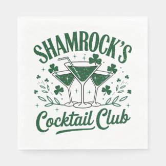 Guardanapo De Papel Shamrocks Cocktail Club