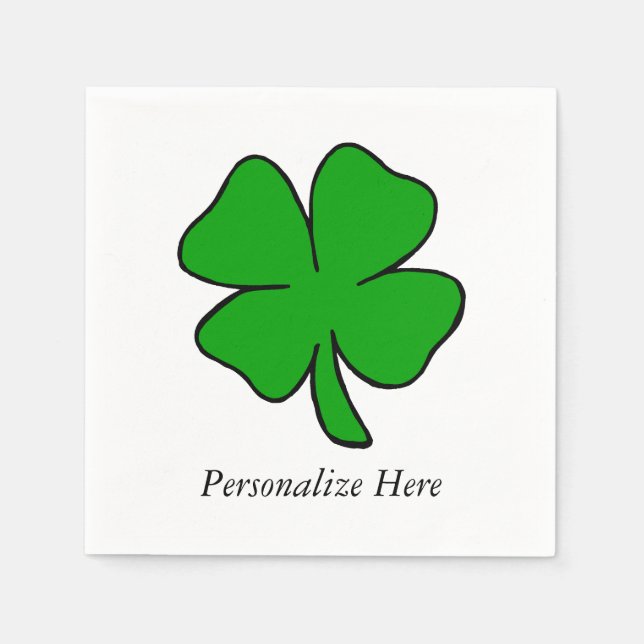 Guardanapo De Papel Shamrocks Irlandês (Frente)