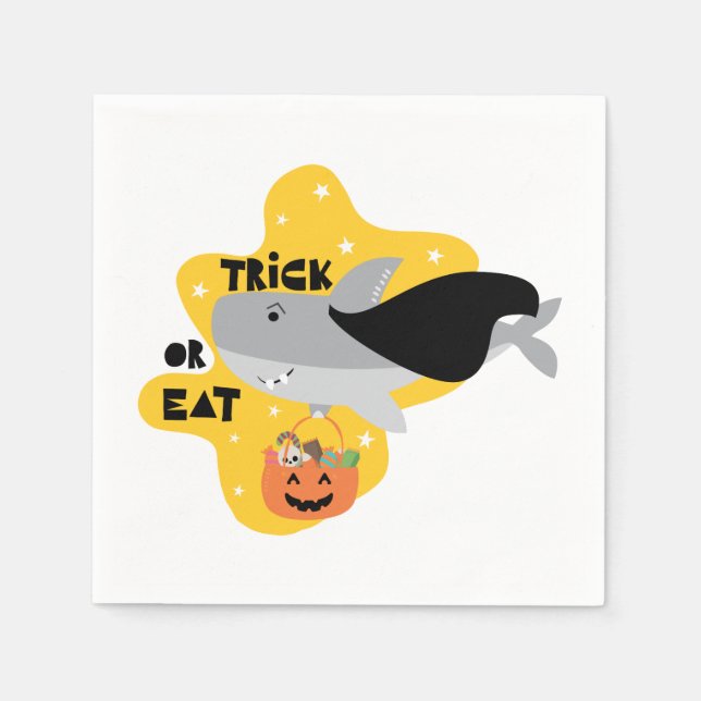 Guardanapo De Papel Shark Halloween (Frente)