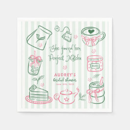 Guardanapo De Papel She Found Her Perfect Matcha Green Bridal Shower N